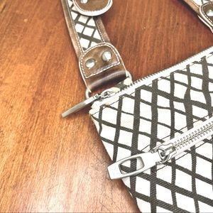 Angela Adams Canvas Crossbody Shoulder Bag